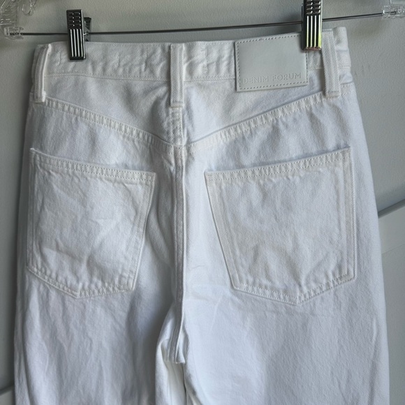 ARITZIA Denim Forum The Joni High Rise Loose White Jeans Organic Cotton size 23 - Picture 7 of 10